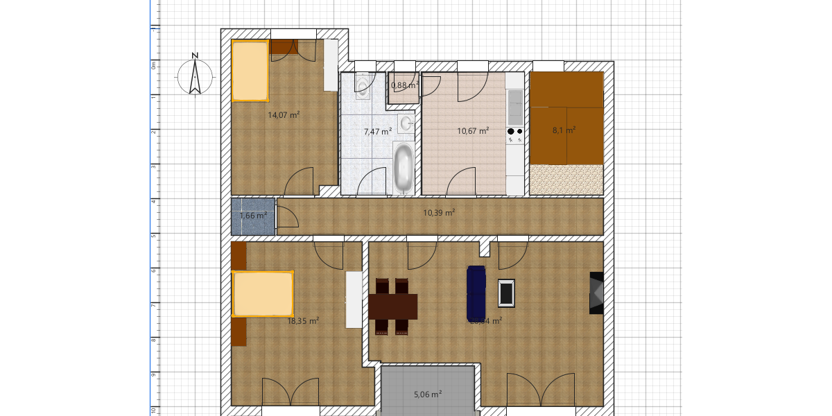 Etagenwohnung Mainz Neustadt - 3 Zimmer, 90 m&sup2;, 1.500&euro; | Angebot:26889706